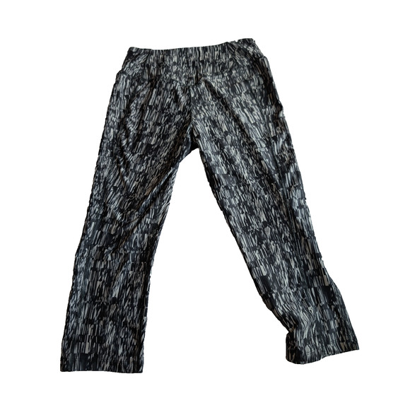 Nike Running Womens Capri Pants Sz Small Black Geometric Dri Fit Leggings - Picture 4 of 4